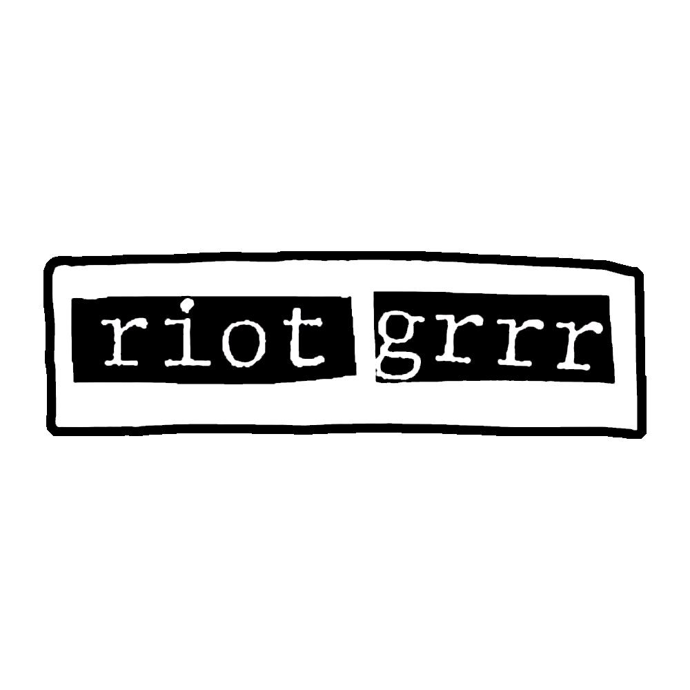 Riot Grrr embroidered patch , Riot Girrl embroidered patch