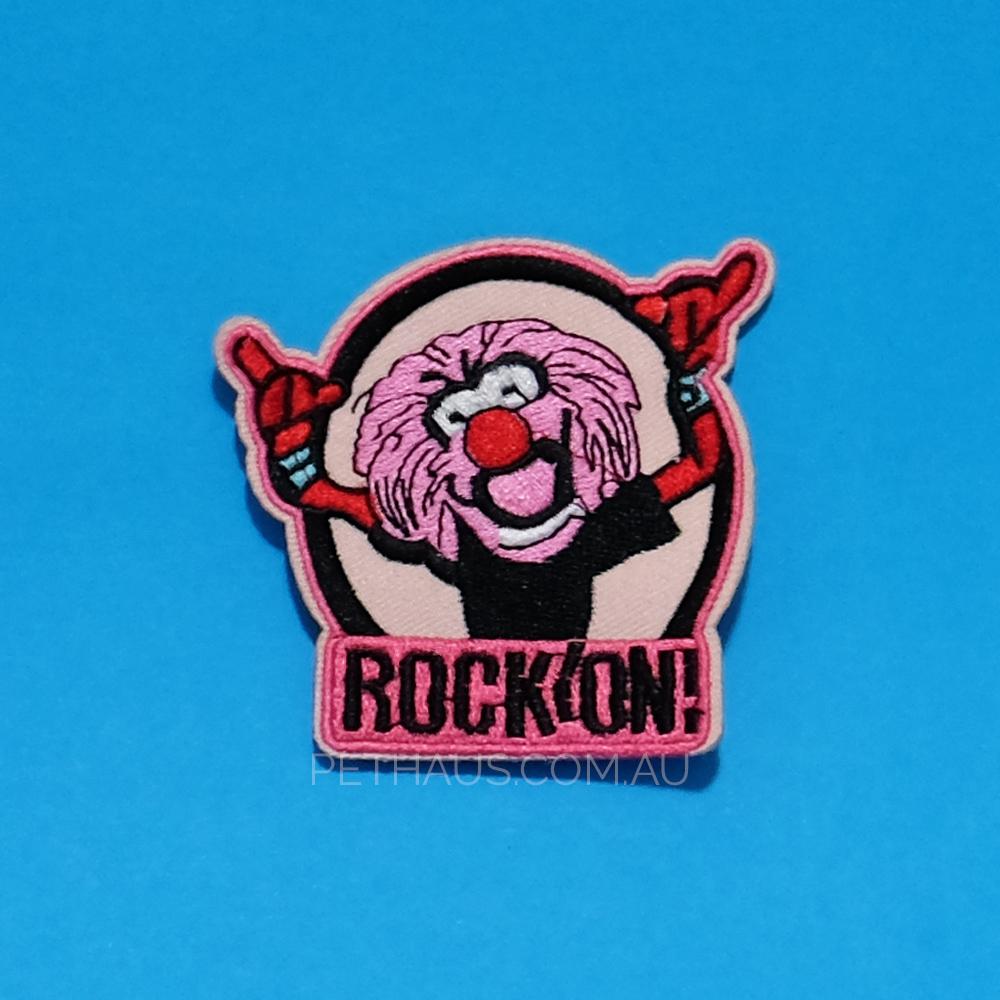 Animal muppet patch, rock on patch, rock patch, muppet patch