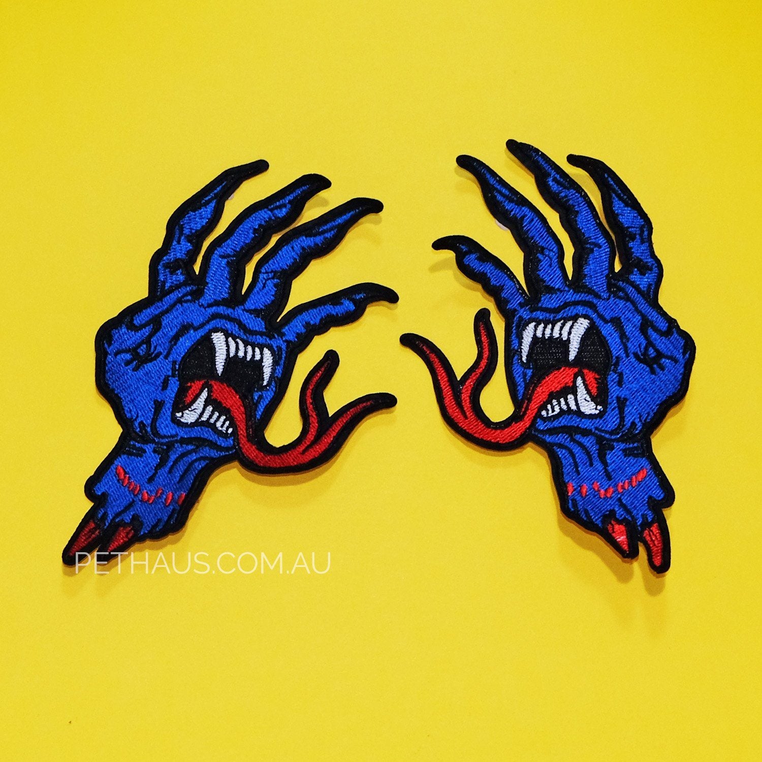 SCREAMING HAND PATCH, Skate Patch, Cool Patch, hand patch, snake tongue
