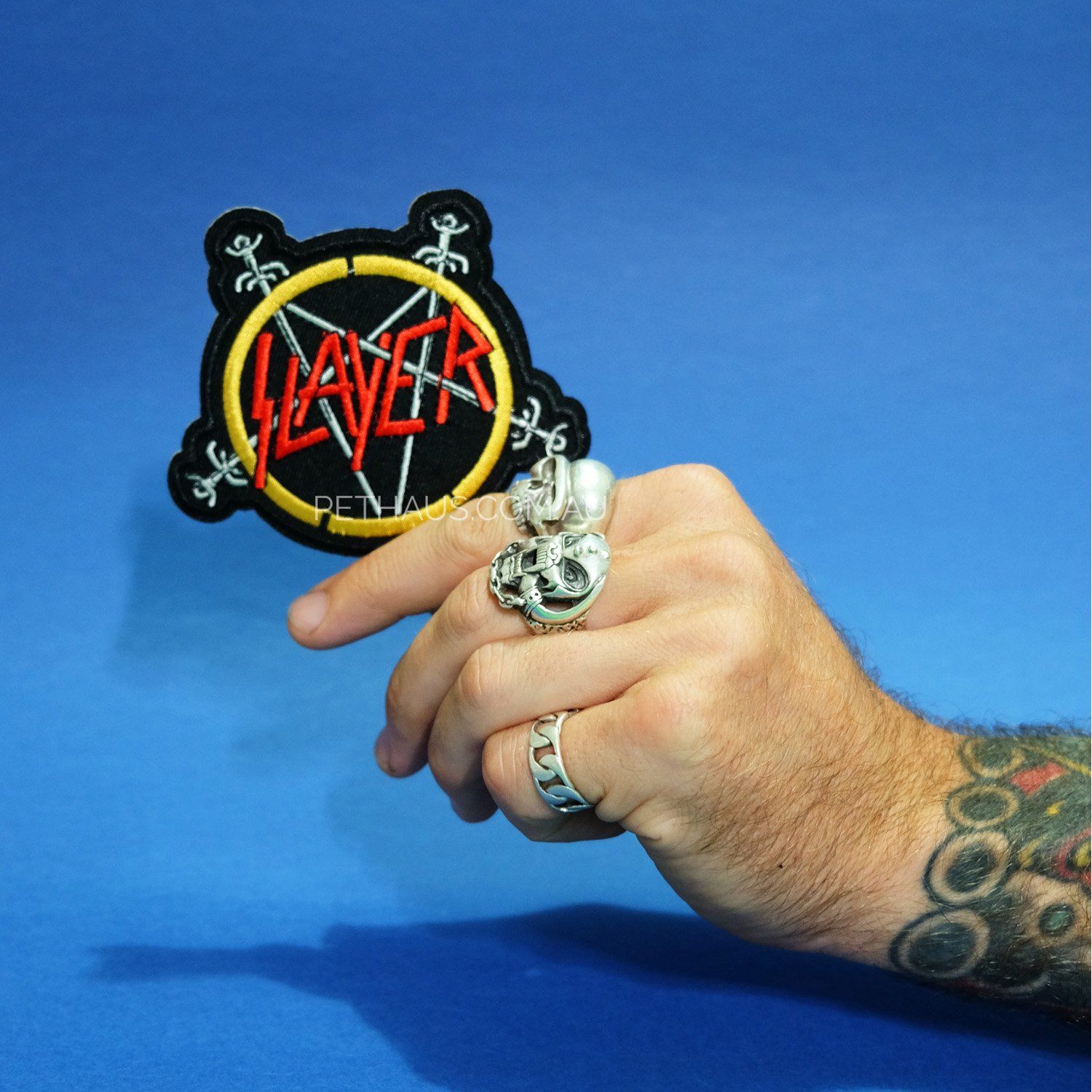 Slayer patch, heavy metal patch, band patch