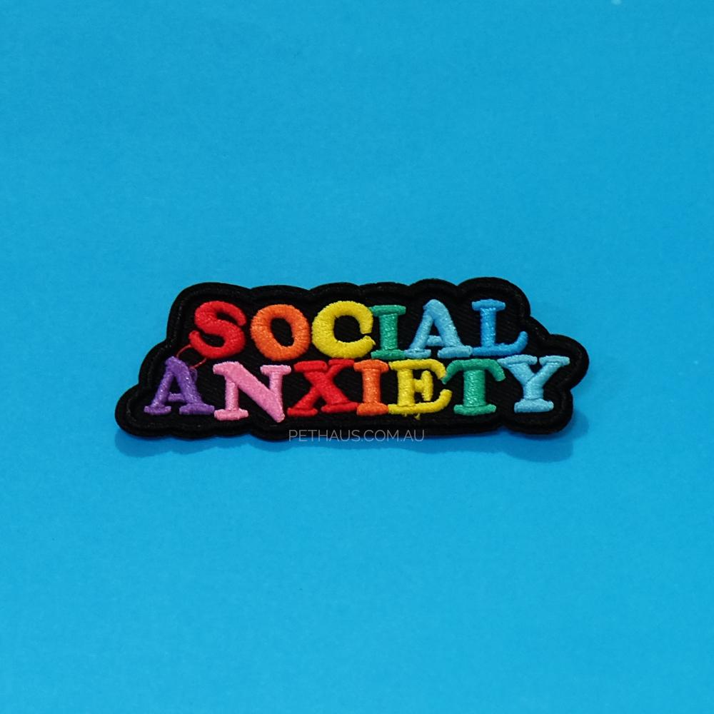 Social Anxiety patch, rainbow patch, dog patch, Pethaus