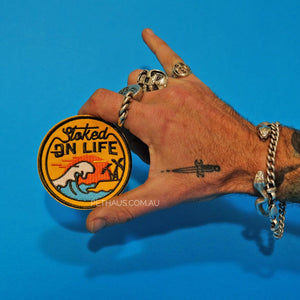 Stoked On Life Patch, Surf Patch, Wave Patch, Cool Patch, Dog Patch