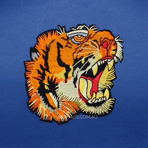 Tiger Head Back Patch, Tiger patch, Tiger embroidered patch, Tiger Tattoo