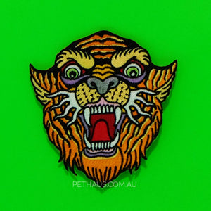 tiger patch, tiger head patch, tattoo tiger patch, pethaus, patch for dog