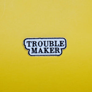 trouble maker patch, trouble maker, small patch, dog vest patch, pethaus