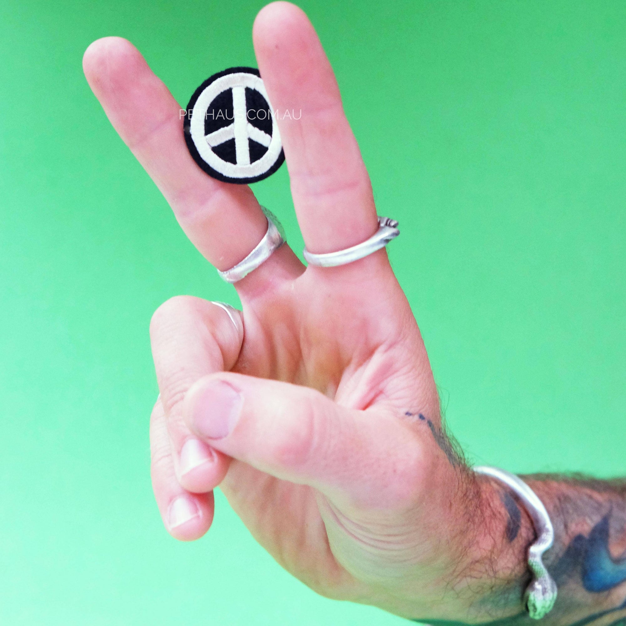 Peace sign embroidered patch, peace patch, woodstock patch, hippy patch