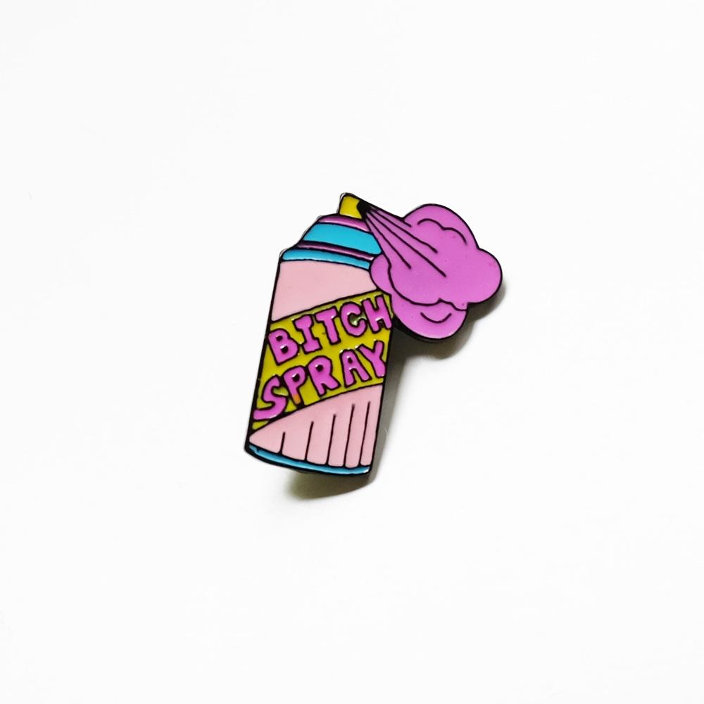 Bitch Spray enamel pin