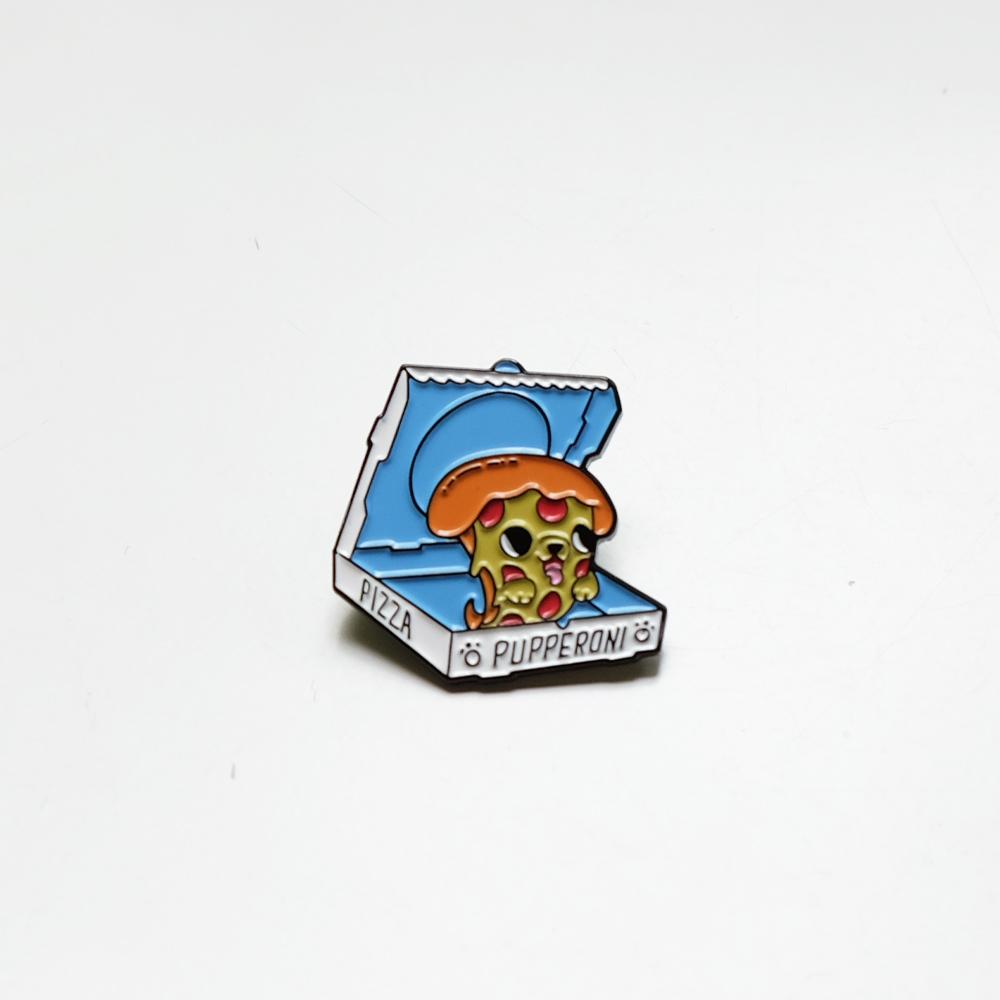 Pizza Pupperoni enamel pin