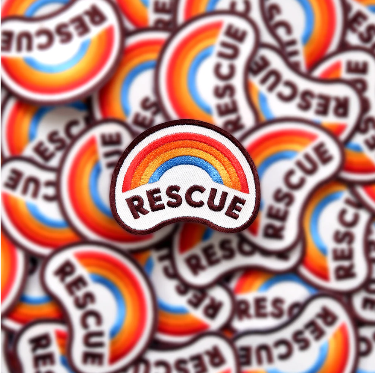 rescue dog embroidered patch for dogs by Scouts honour, funny dog patch, patch for dog bandana, rescue dog gift.