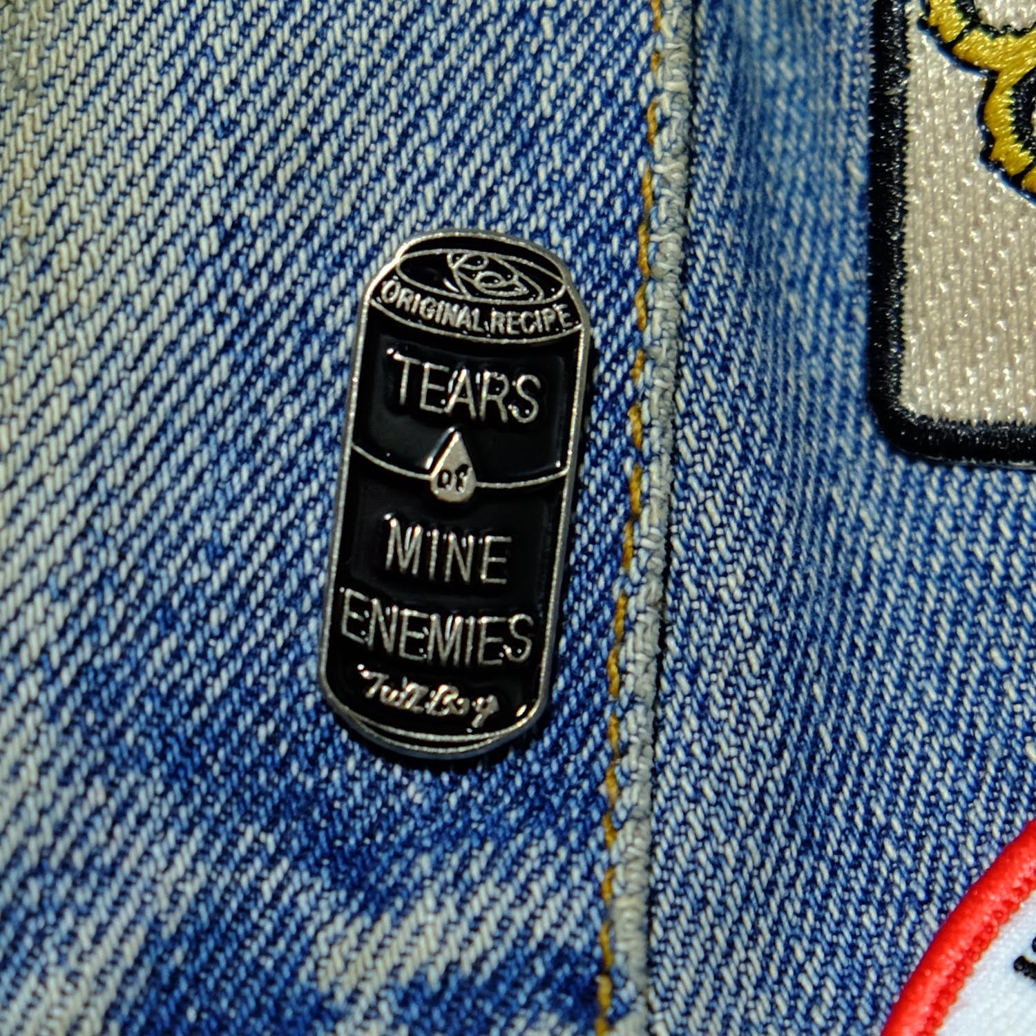 tears of mine enemies , enamel pin, 