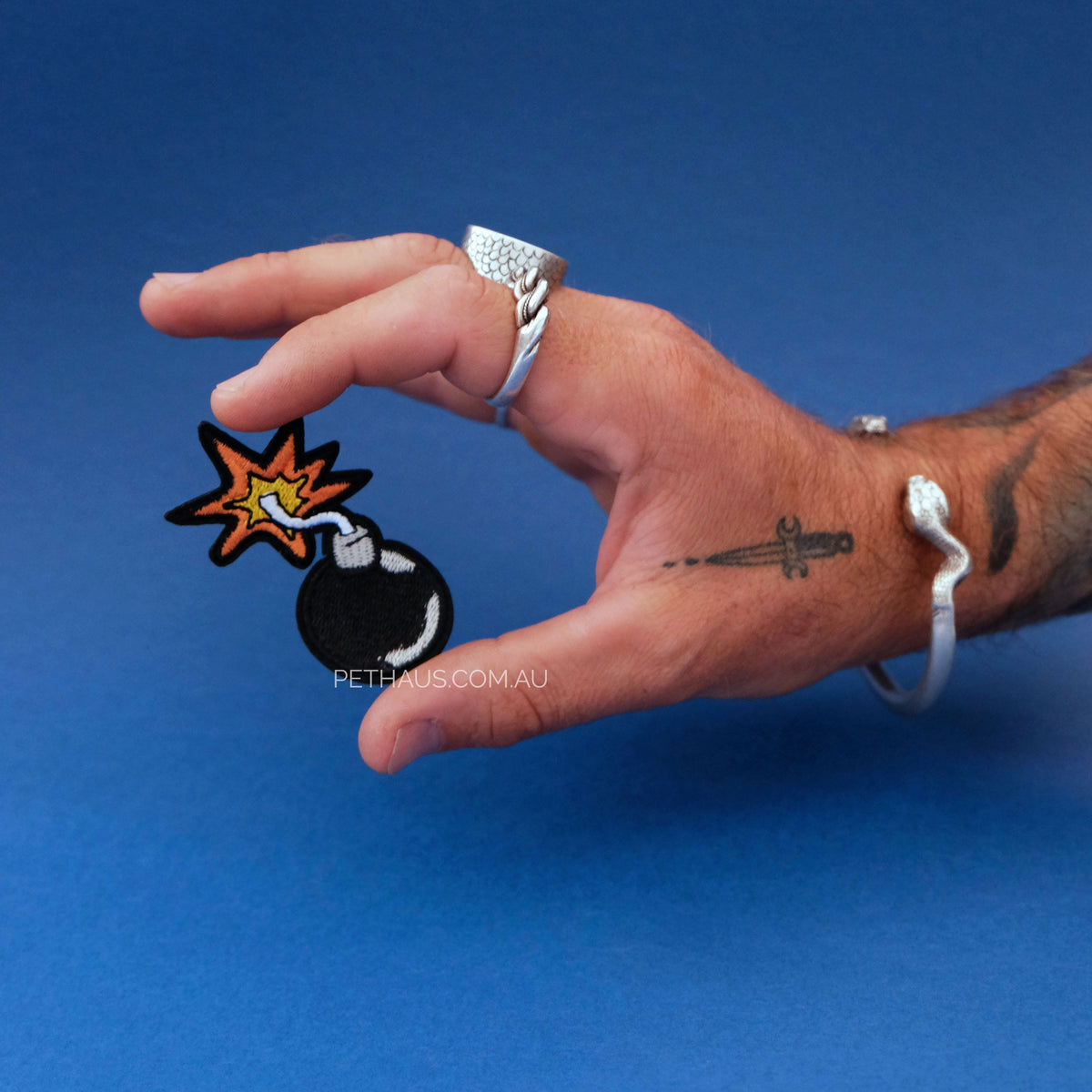 bomb embroidered patch, You're the bomb patch, cool embroidered patch